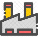Factory Building Production Icon