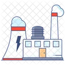 Manufacturing Production Factory Power Plant Icon