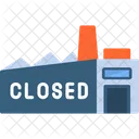 Factory Closed Finance Icon