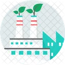 Factory Air Pollution Industry Icon