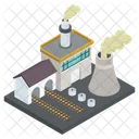 Factory Building Industry Mill Icon