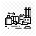 Factory Cement Concrete Icon
