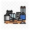 Factory Cement Concrete Icon