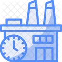 Factory Clock Industrial Timekeeping Facility Schedule アイコン