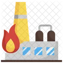 Factory Fire Factory Accident Icon