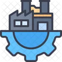 Factory Production Setting Icon