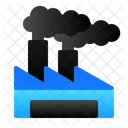 Factory Building Polution Icon