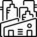 Factory Plant Manufacturing Icon