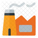 Factory Industry Pollution Icon