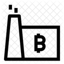 Factory Industry Bitcoin Icon