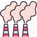 Factory Smoke Pollution Icon
