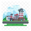Factory Industry Manufacturing Plant Icon