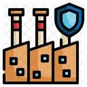 Factory Building Protection Icon
