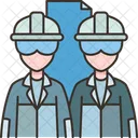 Factory Labor Workers Factory Icon