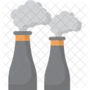 Factory Pollution Industrial Waste Air Pollution Icon