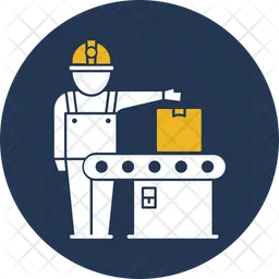 Factory Production  Icon