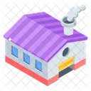 Factory Warehouse Supply House Goods Depot Icon