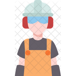 Factory Worker Icon - Download in Flat Style