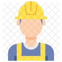 Factory Worker Male  Icon