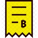 Factura Bitcoin  Icono