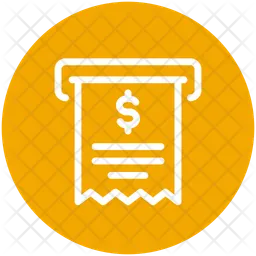 Factura de pago  Icono