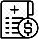 Factura del hospital  Icono