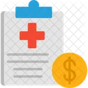 Factura del hospital  Icono