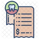 Factura Dental Informe Dental Factura Del Dentista Icono