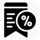 Descuento en factura  Icono