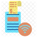 Factura Electronica Wifi Factura De Internet Factura De Internet Icono