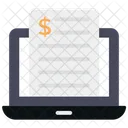 Factura En Linea Factura De Carga Recibo Icono