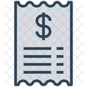 Casino Factura Recibo Icono