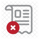 Comercio Electronico Factura Pedido Icono