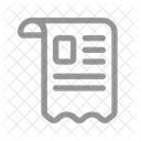 Comercio Electronico Factura Pedido Icono