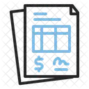 Factura Documento Papel Icon