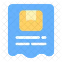 Factura Recibo Caja Del Paquete Icon