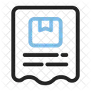 Factura Recibo Caja Del Paquete Icon