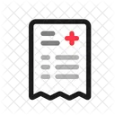 Factura médica  Icono