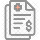Factura Medica Factura Tarifa Icono
