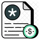 Factura Medica Factura Recibo Icono