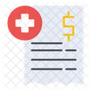 Bill Medico Hospital Factura Icono