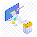 Factura Recibo Estado De Cuenta En Linea Icono