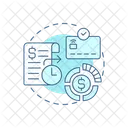 Factura A Pagar Proceso Financiero Plan Presupuestario Icono