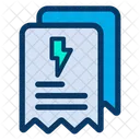 Facturas Electricidad Recibo Icono