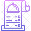 Facture de nourriture  Icône
