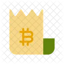 Facture Bitcoin Bitcoin Facture Icon