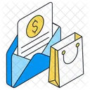 Facture Entreprise Courrier Icône
