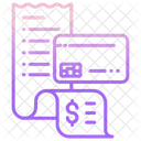 Facture De Carte De Paiement Paiement De Facture Par Carte Paiement De Facture Icône