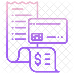 Facture de carte de paiement  Icône