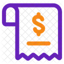 Factures Argent Paiement Icône